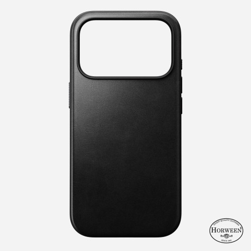 NOMAD Modern Leather Case - etui do iPhone 18 Pro / 17 Pro kompatybilne z MagSafe, skóra Horween (black), widok 4