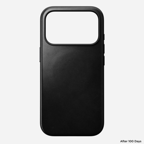 NOMAD Modern Leather Case - etui do iPhone 18 Pro / 17 Pro kompatybilne z MagSafe, skóra Horween (black), widok 6