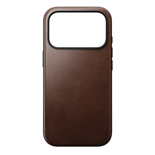 NOMAD Modern Leather Case - etui do iPhone 18 Pro / 17 Pro kompatybilne z MagSafe, skóra Horween (rustic brown), widok 5