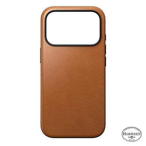 NOMAD Modern Leather Case - etui do iPhone 18 Pro / 17 Pro kompatybilne z MagSafe, skóra Horween (saddle), widok 4