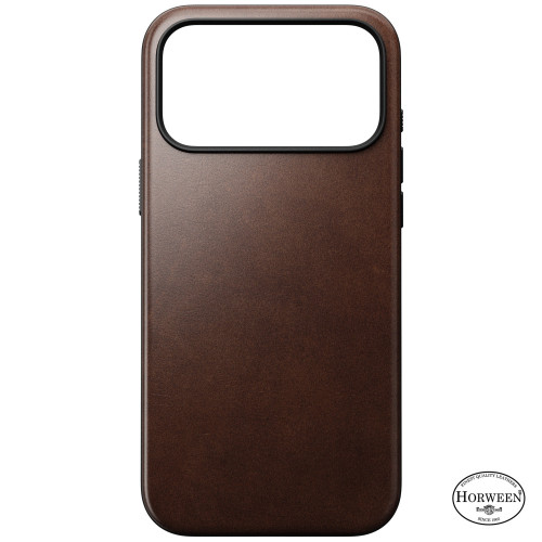 NOMAD Modern Leather Case - etui do iPhone 18 Pro Max / 17 Pro Max kompatybilne z MagSafe, skóra Horween (rustic brown), view 4