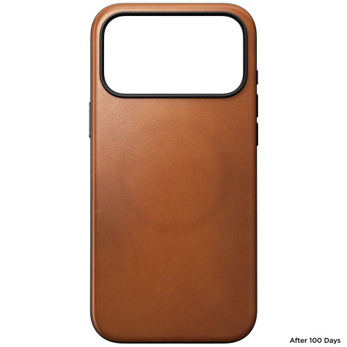 NOMAD Modern Leather Case - etui do iPhone 18 Pro Max / 17 Pro Max kompatybilne z MagSafe, skóra Horween (saddle), widok 6