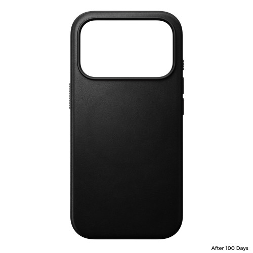 NOMAD Modern Leather Case - etui do iPhone 18 Pro / 17 Pro kompatybilne z MagSafe, skóra Camino (black), widok 4