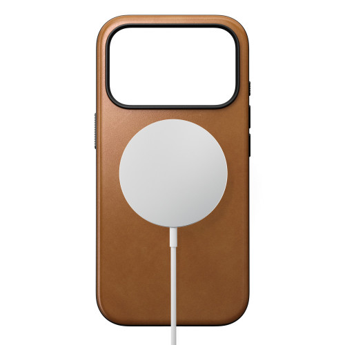 NOMAD Modern Leather Case - etui do iPhone 18 Pro / 17 Pro kompatybilne z MagSafe, skóra Camino (english tan-c), widok 2