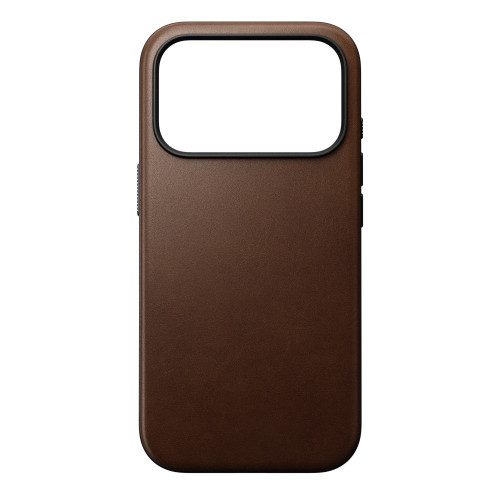 NOMAD Modern Leather Case - etui do iPhone 18 Pro / 17 Pro kompatybilne z MagSafe, skóra Camino (brown), widok 3