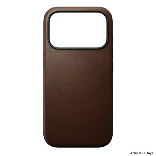 NOMAD Modern Leather Case - etui do iPhone 18 Pro / 17 Pro kompatybilne z MagSafe, skóra Camino (brown), widok 4