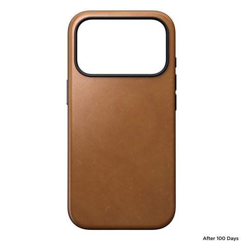 NOMAD Modern Leather Case - etui do iPhone 18 Pro / 17 Pro kompatybilne z MagSafe, skóra Camino (english tan-c), widok 4