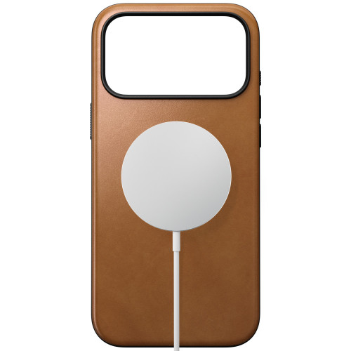 NOMAD Modern Leather Case - etui do iPhone 18 Pro Max / 17 Pro Max kompatybilne z MagSafe, skóra Camino (english tan-c), widok 2