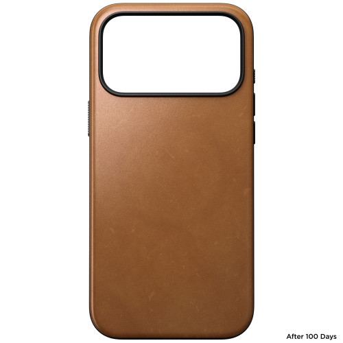 NOMAD Modern Leather Case - etui do iPhone 18 Pro Max / 17 Pro Max kompatybilne z MagSafe, skóra Camino (english tan-c), widok 4