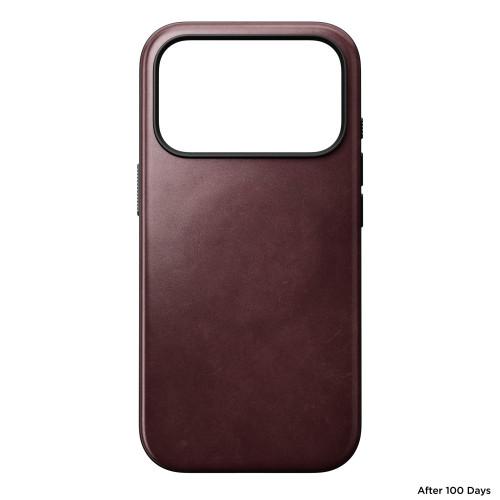 NOMAD Modern Leather Case - etui do iPhone 18 Pro / 17 Pro kompatybilne z MagSafe, skóra Horween (burgundy), widok 6