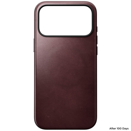 NOMAD Modern Leather Case - etui do iPhone 18 Pro Max / 17 Pro Max kompatybilne z MagSafe, skóra Horween (burgundy), nézet 6