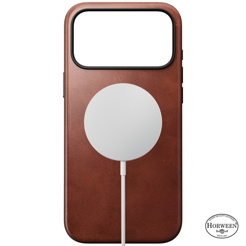 NOMAD Modern Leather Case - etui do iPhone 18 Pro Max / 17 Pro Max kompatybilne z MagSafe, skóra Horween (olde dublin), widok 2