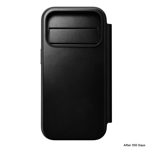 NOMAD Modern Leather Folio - etui do iPhone 18 Pro / 17 Pro kompatybilne z MagSafe, skóra Horween (black), widok 8