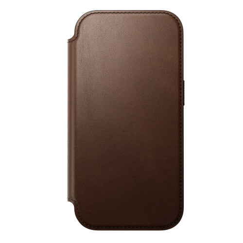 NOMAD Modern Leather Folio - etui do iPhone 18 Pro / 17 Pro kompatybilne z MagSafe, skóra Camino (brown), widok 6