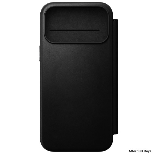 NOMAD Modern Leather Folio - etui do iPhone 18 Pro Max / 17 Pro Max kompatybilne z MagSafe, skóra Camino (black), nézet 5