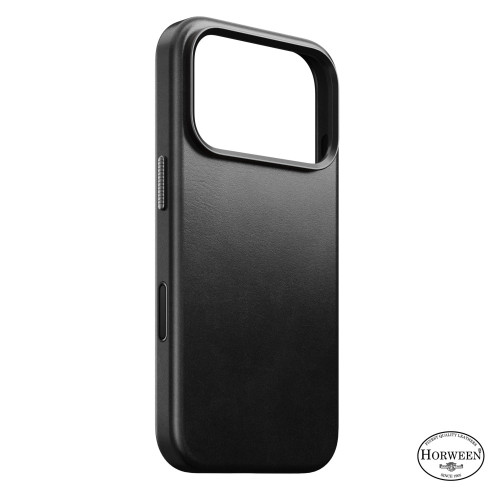 NOMAD Traditional Leather Case - etui do iPhone 18 Pro / 17 Pro kompatybilne z MagSafe, skóra Horween (black)