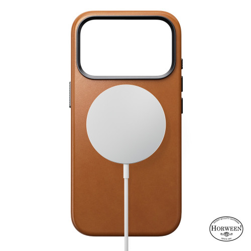 NOMAD Traditional Leather Case - etui do iPhone 18 Pro / 17 Pro kompatybilne z MagSafe, skóra Horween (saddle), widok 2