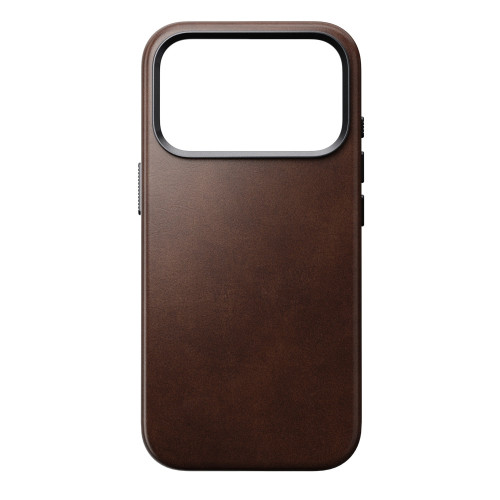 NOMAD Traditional Leather Case - etui do iPhone 18 Pro / 17 Pro kompatybilne z MagSafe, skóra Horween (rustic brown), widok 5