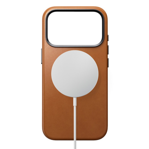 NOMAD Traditional Leather Case - etui do iPhone 18 Pro / 17 Pro kompatybilne z MagSafe, skóra Horween (saddle), widok 3