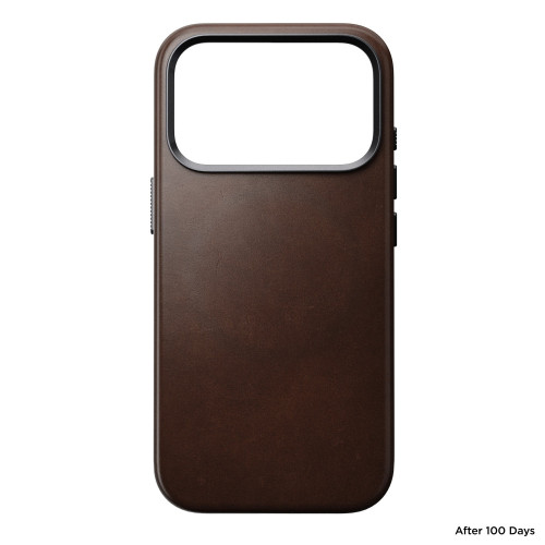 NOMAD Traditional Leather Case - etui do iPhone 18 Pro / 17 Pro kompatybilne z MagSafe, skóra Horween (rustic brown), widok 6
