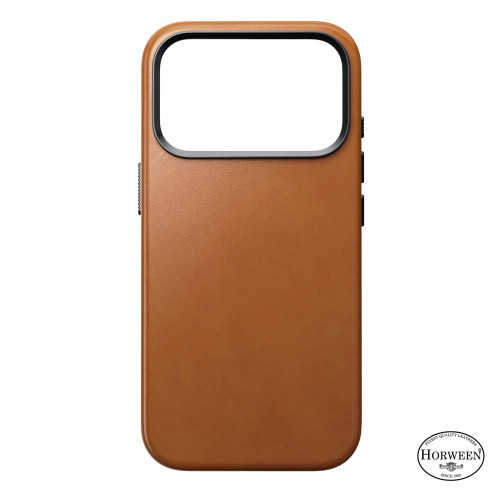 NOMAD Traditional Leather Case - etui do iPhone 18 Pro / 17 Pro kompatybilne z MagSafe, skóra Horween (saddle), widok 4