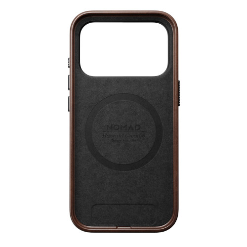 NOMAD Traditional Leather Case - etui do iPhone 18 Pro / 17 Pro kompatybilne z MagSafe, skóra Horween (rustic brown), widok 8