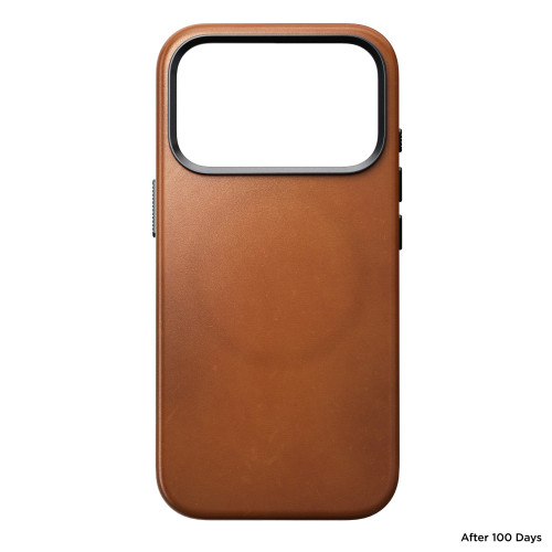 NOMAD Traditional Leather Case - etui do iPhone 18 Pro / 17 Pro kompatybilne z MagSafe, skóra Horween (saddle), widok 6