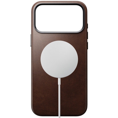 NOMAD Traditional Leather Case - etui do iPhone 18 Pro Max / 17 Pro Max kompatybilne z MagSafe, skóra Horween (rustic brown), Ansicht 3