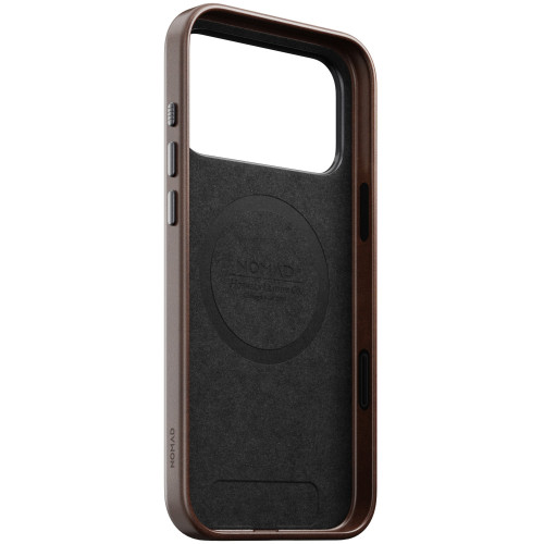 NOMAD Traditional Leather Case - etui do iPhone 18 Pro Max / 17 Pro Max kompatybilne z MagSafe, skóra Horween (rustic brown), pohled 7