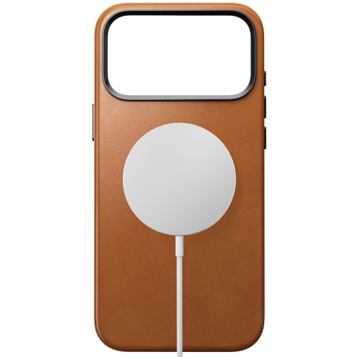 NOMAD Traditional Leather Case - etui do iPhone 18 Pro Max / 17 Pro Max kompatybilne z MagSafe, skóra Horween (saddle), widok 3