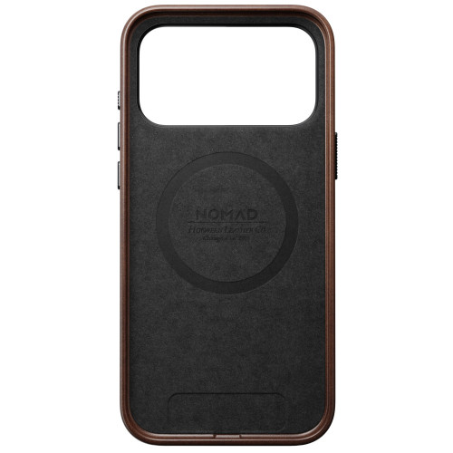 NOMAD Traditional Leather Case - etui do iPhone 18 Pro Max / 17 Pro Max kompatybilne z MagSafe, skóra Horween (rustic brown), pohled 8