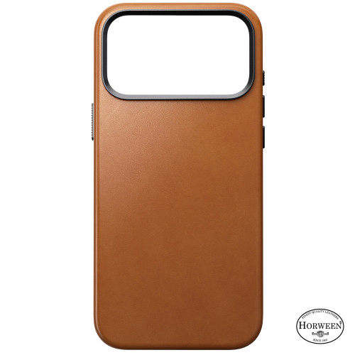NOMAD Traditional Leather Case - etui do iPhone 18 Pro Max / 17 Pro Max kompatybilne z MagSafe, skóra Horween (saddle), widok 4