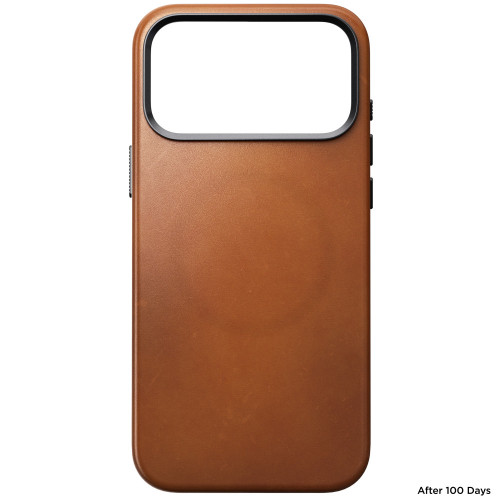 NOMAD Traditional Leather Case - etui do iPhone 18 Pro Max / 17 Pro Max kompatybilne z MagSafe, skóra Horween (saddle), widok 6
