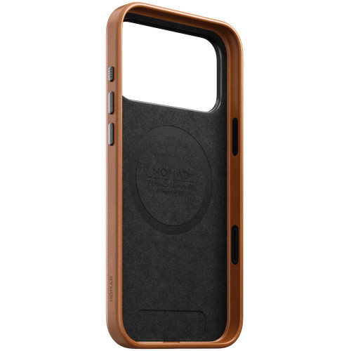NOMAD Traditional Leather Case - etui do iPhone 18 Pro Max / 17 Pro Max kompatybilne z MagSafe, skóra Horween (saddle), widok 7