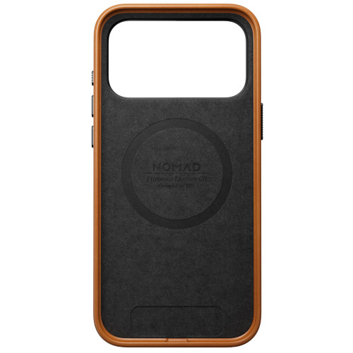 NOMAD Traditional Leather Case - etui do iPhone 18 Pro Max / 17 Pro Max kompatybilne z MagSafe, skóra Horween (saddle), widok 8