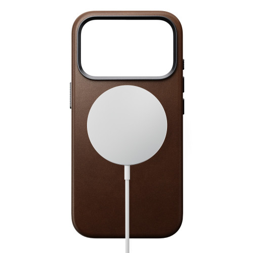 NOMAD Traditional Leather Case - etui do iPhone 18 Pro / 17 Pro kompatybilne z MagSafe, skóra Camino (brown), widok 2
