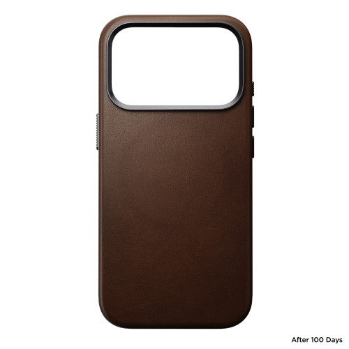 NOMAD Traditional Leather Case - etui do iPhone 18 Pro / 17 Pro kompatybilne z MagSafe, skóra Camino (brown), widok 4