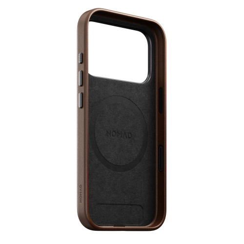 NOMAD Traditional Leather Case - etui do iPhone 18 Pro / 17 Pro kompatybilne z MagSafe, skóra Camino (brown), widok 5