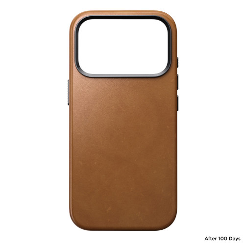 NOMAD Traditional Leather Case - etui do iPhone 18 Pro / 17 Pro kompatybilne z MagSafe, skóra Camino (english tan-c), widok 4