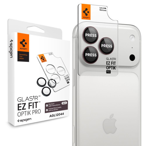 OsŁona Aparatu Spigen Optik Pro Glas.tr Ez Fit Camera Protector 2-pack Iphone 18 Pro / 18 Pro Max Burgundy