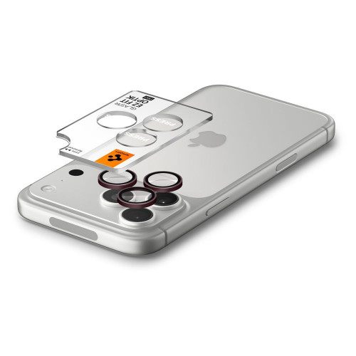 OsŁona Aparatu Spigen Optik Pro Glas.tr Ez Fit Camera Protector 2-pack Iphone 18 Pro / 18 Pro Max Burgundy, Ansicht 5