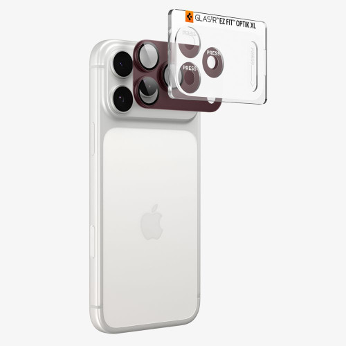 OsŁona Aparatu Spigen Optik Pro Xl Glas.tr Ez Fit Camera Protector Iphone 18 Pro Max Burgundy, widok 5