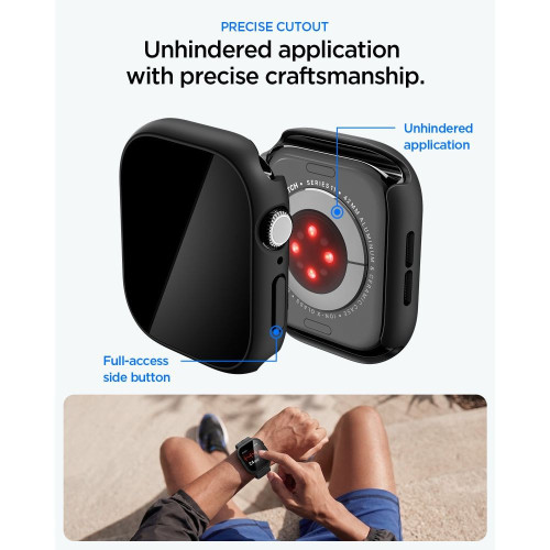 Spigen Thin Fit 360 Apple Watch 10 / 11 (42 Mm) Black, widok 7