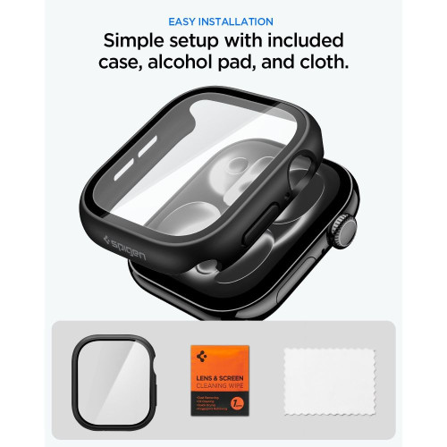 Spigen Thin Fit 360 Apple Watch 10 / 11 (42 Mm) Black, widok 8