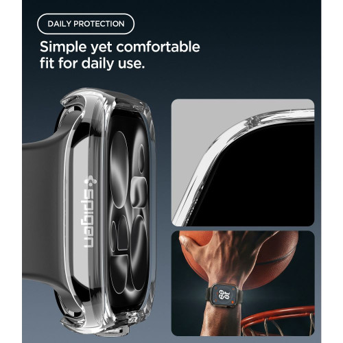 Spigen Thin Fit Apple Watch 12 (46 Mm) Crystal Clear, widok 7