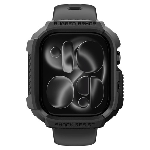 Spigen Rugged Armor Apple Watch 12 (42 Mm) Matte Black, widok 3