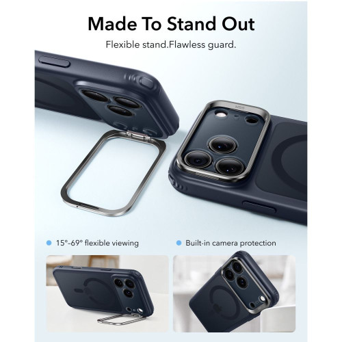 Esr Classic Hybrid Kickstand Magsafe Iphone 17 Pro Max / 18 Pro Max Frosted Blue, Ansicht 3
