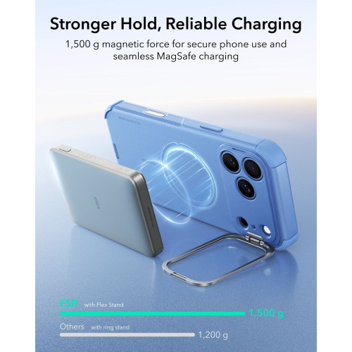 Esr Cyber Tough Kickstand Magsafe Iphone 17 Pro / 18 Pro Light Blue, nézet 7