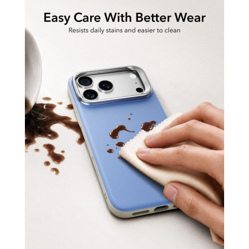Esr Leather Kickstand Magsafe Iphone 17 Pro / 18 Pro Light Blue, view 5