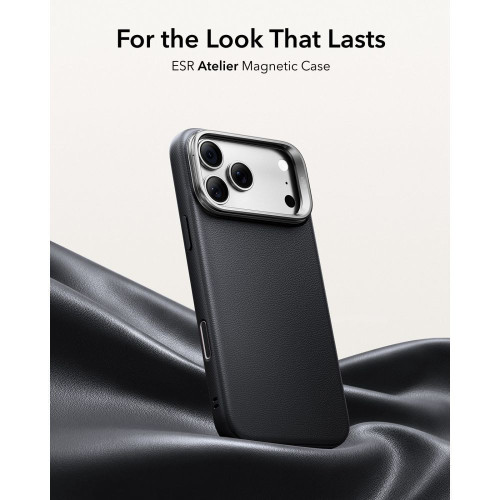 Esr Leather Kickstand Magsafe Iphone 17 Pro Max / 18 Pro Max Black, Ansicht 2